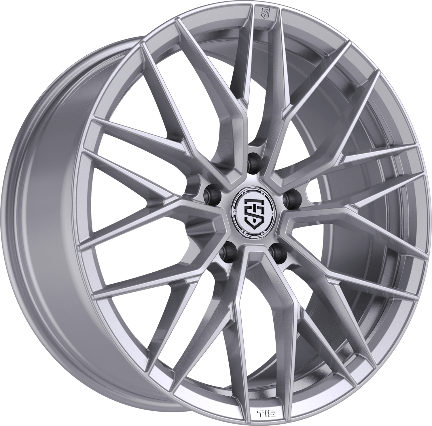 17x7.5 TIS Motorsports 505S Gloss Silver 5x112 +35 offset 66.6 hub 505S-7754435