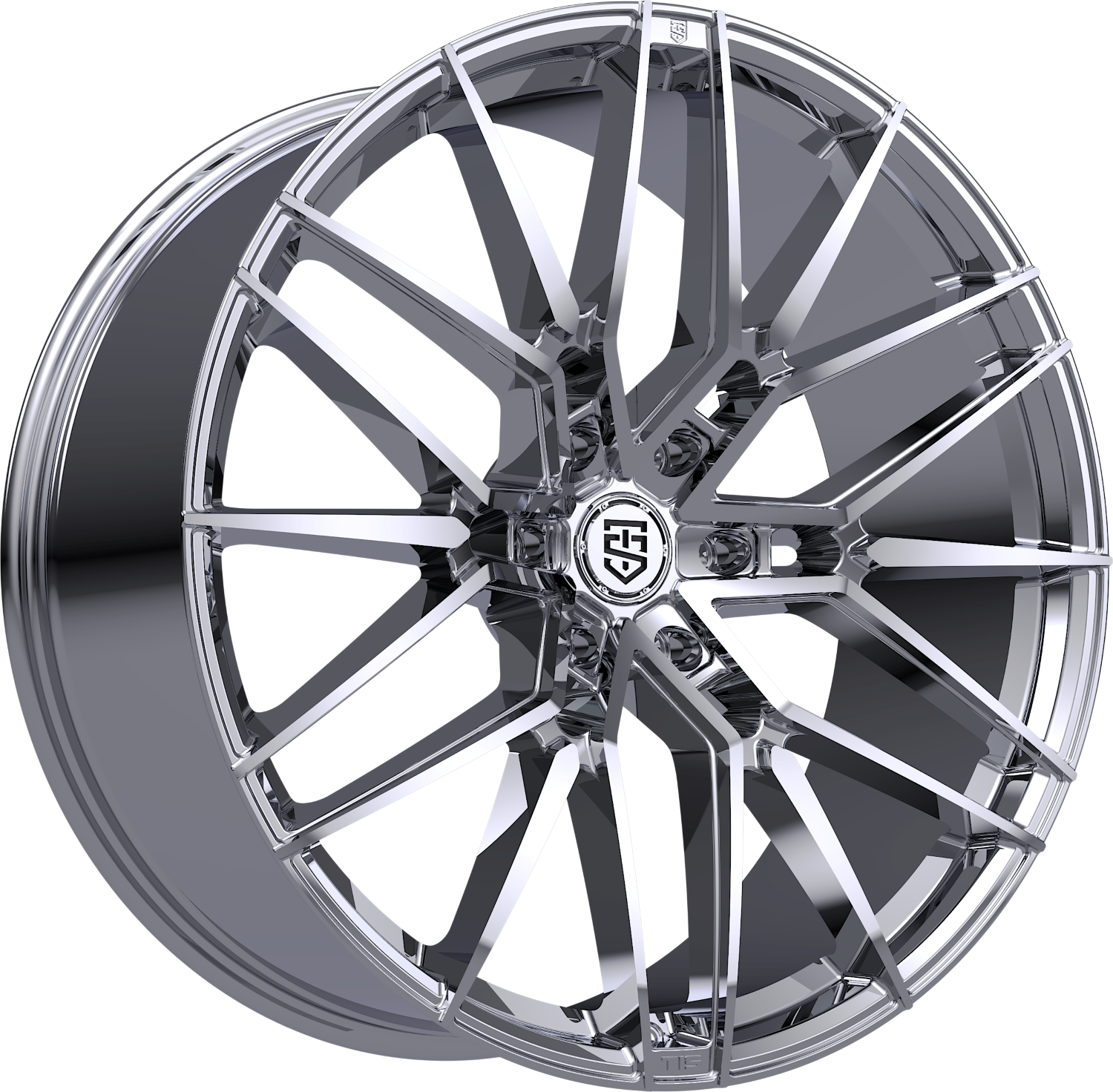 22x10 TIS Motorsports 506C Chrome 6x5.5 +24 offset 106.2 hub 506C-2208324