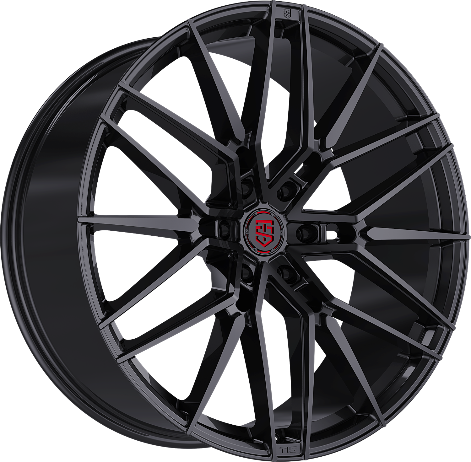 26x10 TIS Motorsports 506B Gloss Black 6x5.5 +24 offset 106.2 hub 506B-2608324