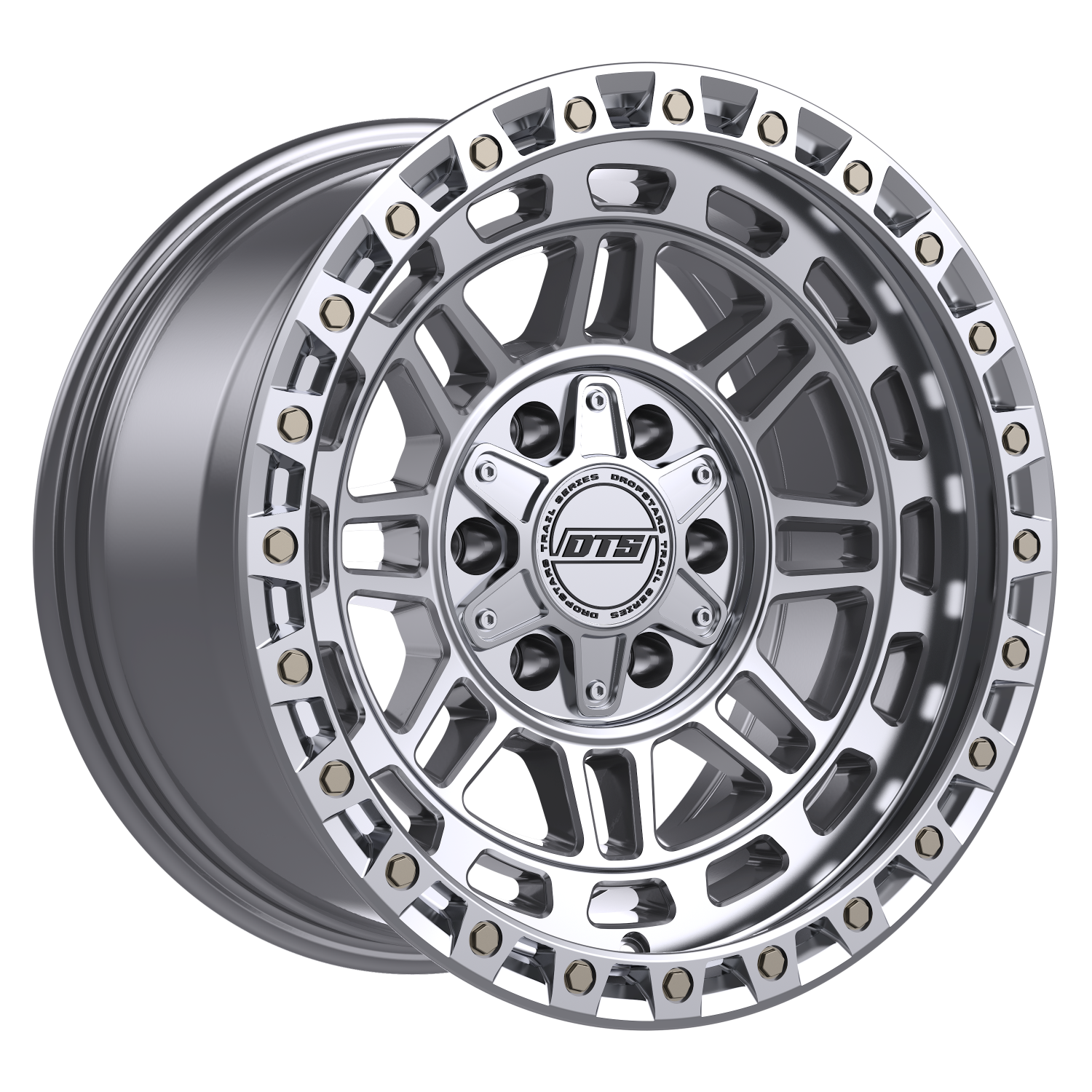 20x10 Dropstars Trail Series 603MS Machined Silver 6x135 / 6x5.5 -19 offset 106.2 hub 603MS-2106819