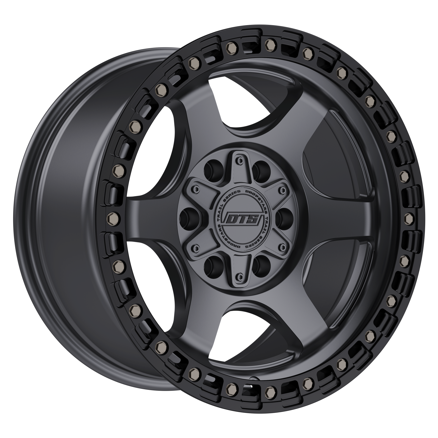 20x9 Dropstars Trail Series 604AB Anthracite w/ Black Ring 6x135 / 6x5.5 +18 offset 106.2 hub 604AB-2096818