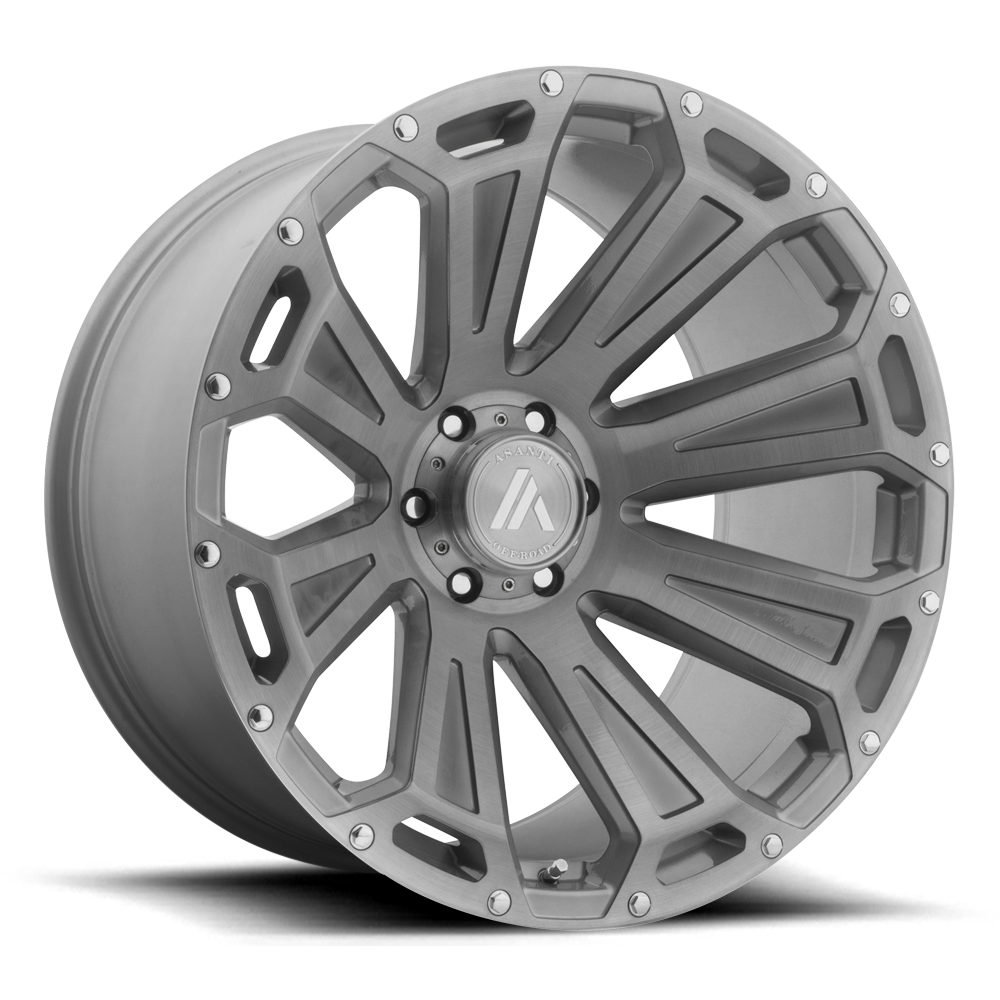 20x12 Asanti Off Road Wheels AB813 CLEAVER 6x135 -40 offset 87.1 hub GRAY - AB813-201263TB40N