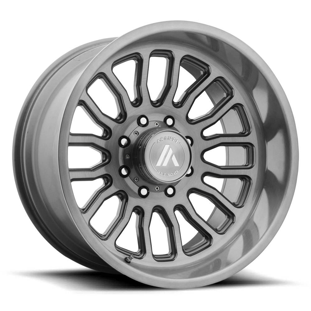 20x10 Asanti Off Road Wheels AB815 WORKHORSE 8x180 -12 offset 124.2 hub GRAY - AB815-201088TB12N