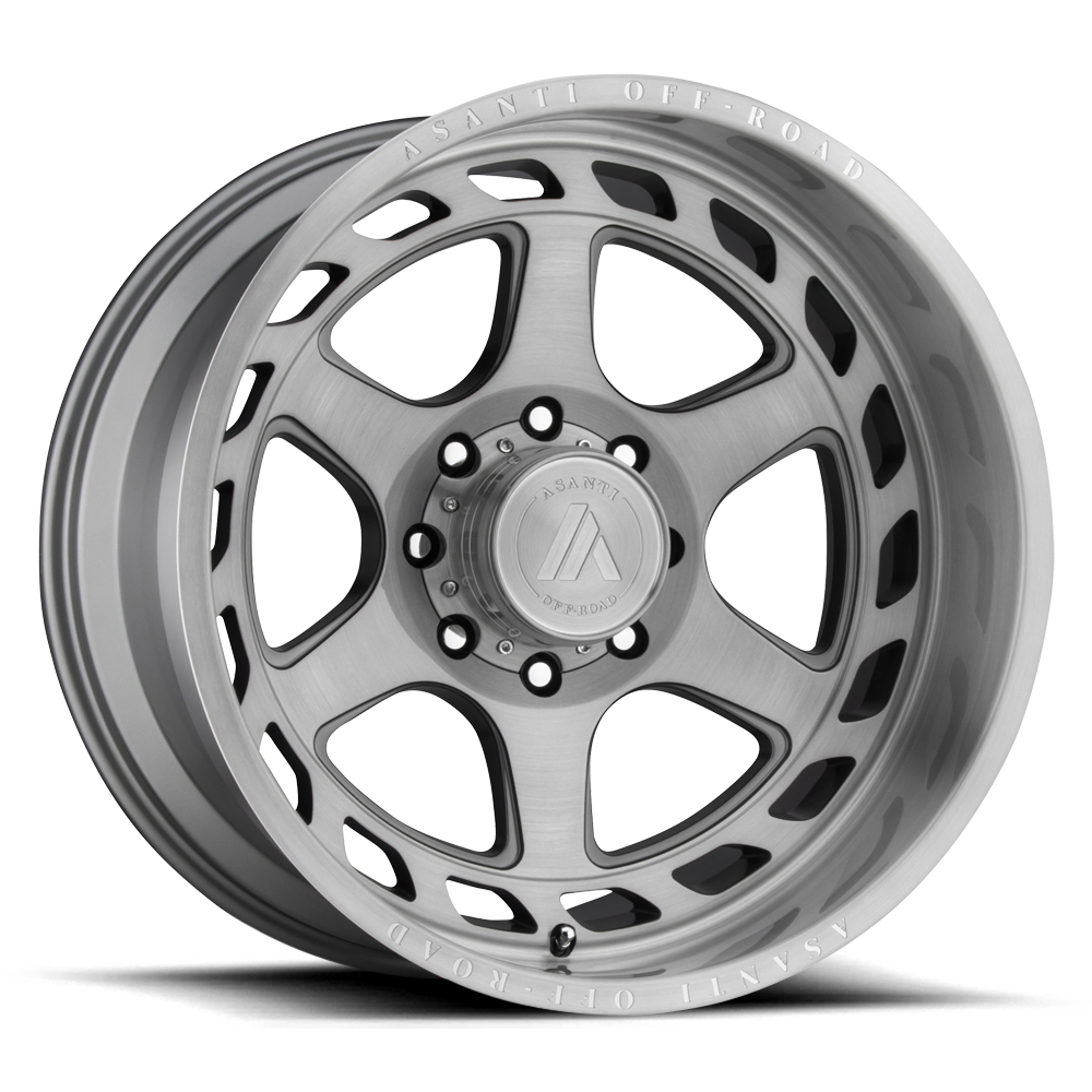 22x10 Asanti Off Road Wheels AB816 ANVIL 8x165.1 -18 offset 122.4 hub GRAY - AB816-221080TB18N