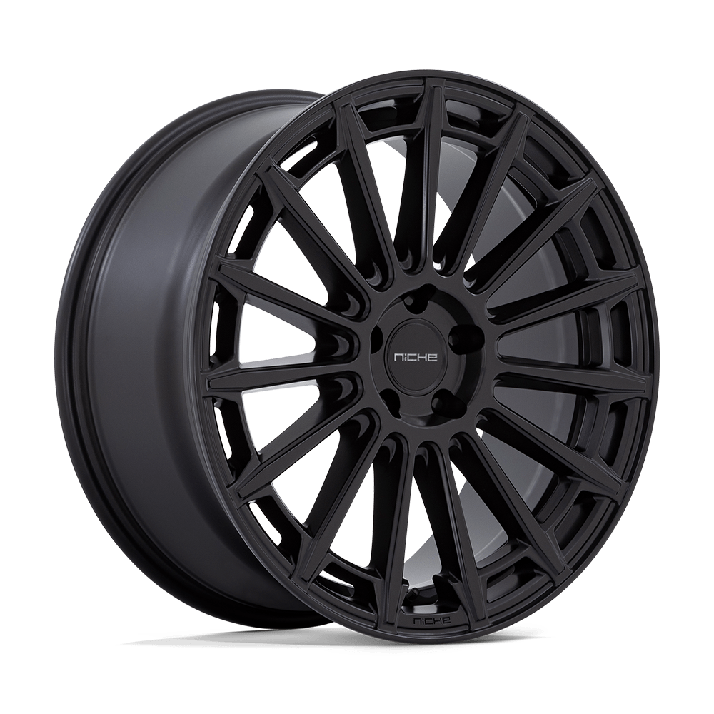 20x9 Niche Wheels M274 AMALFI 5x108 38 offset 63.36 hub BLACK - M274209033+38