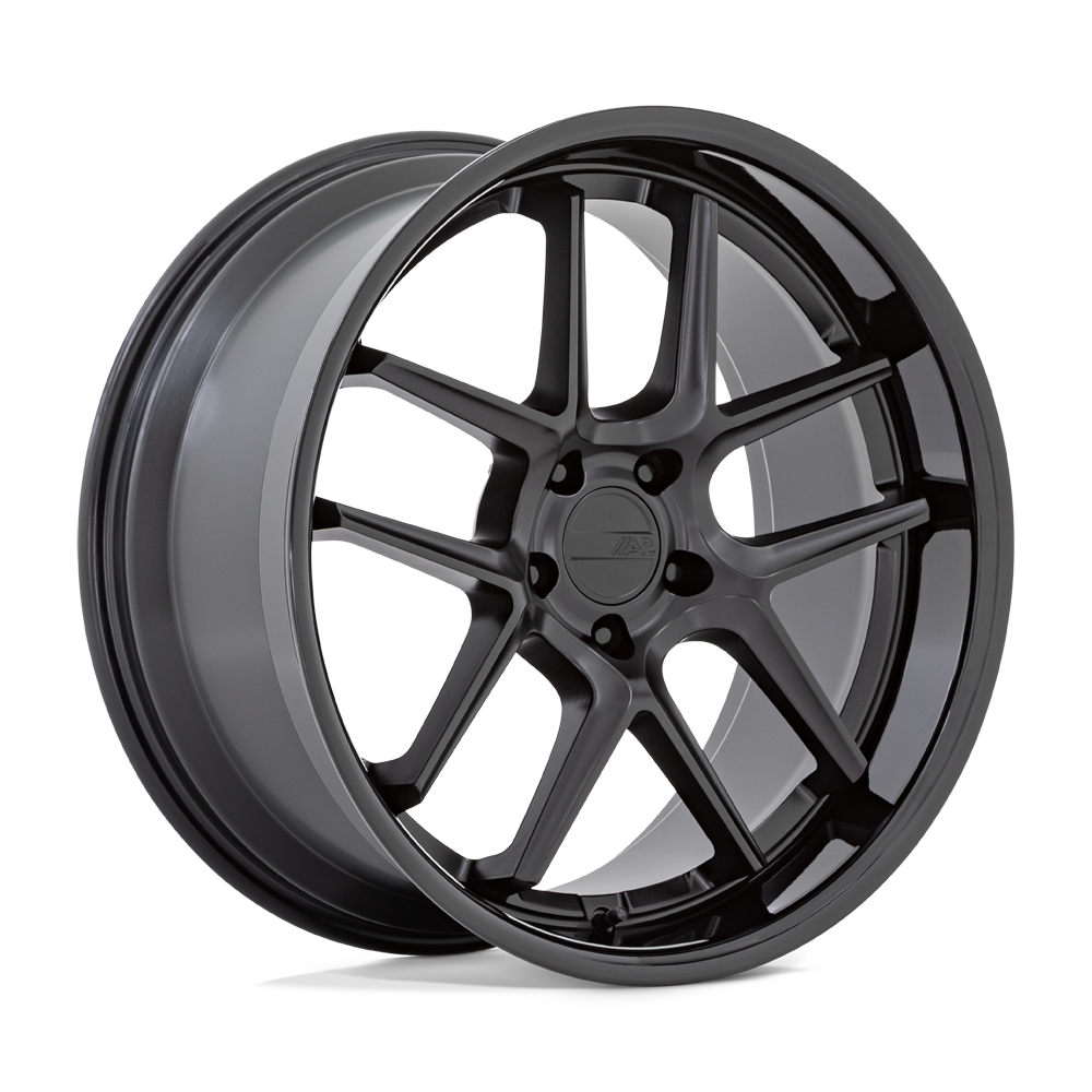 20x9.5 American Racing Wheels AR942 BISHOP 5x115 15 offset 71.5 hub BLACK - AR942MB20951515