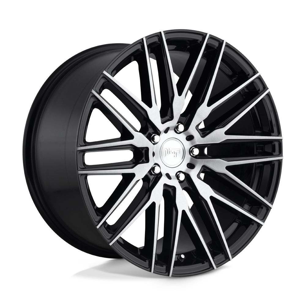 20x10.5 Niche Wheels M165 ANZIO 5x114.3 45 offset 72.56 hub BLACK - M165200565+45