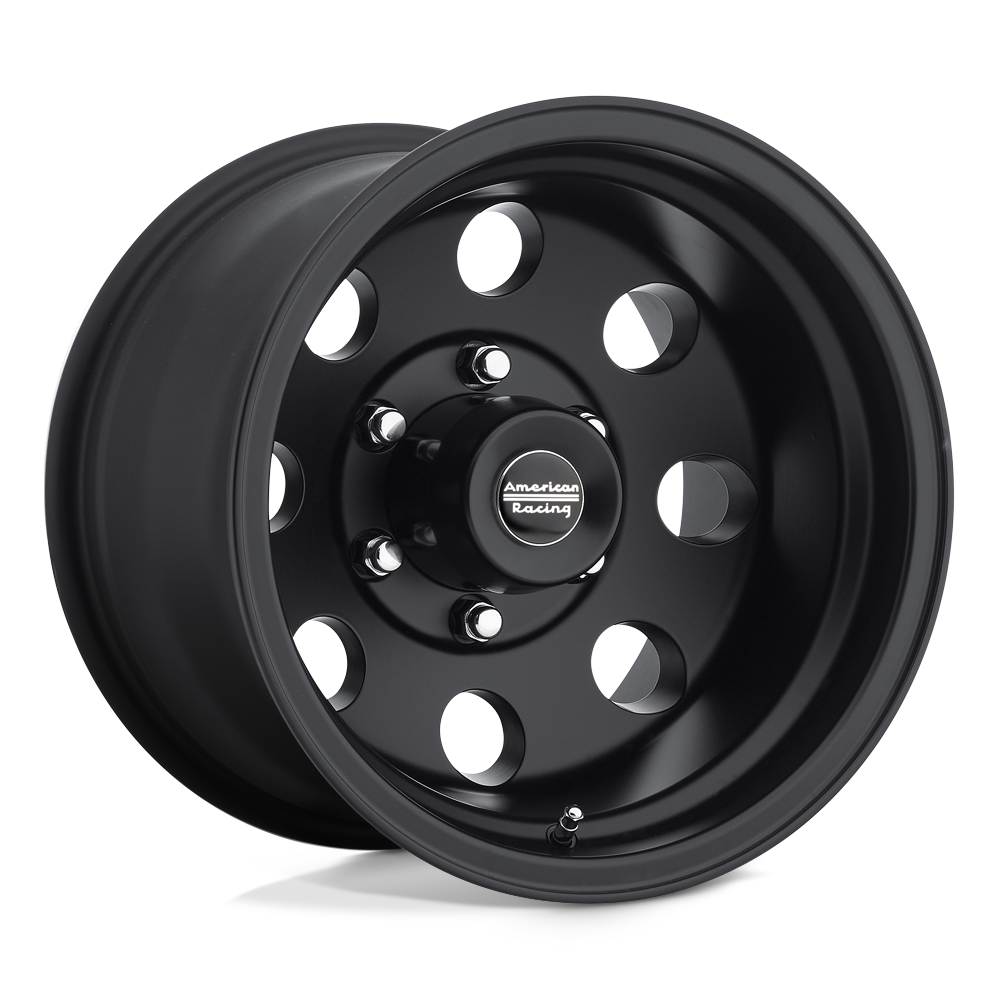 17x8 American Racing Wheels AR172 BAJA 8x165.1 0 offset 130.81 hub BLACK - AR1727882B