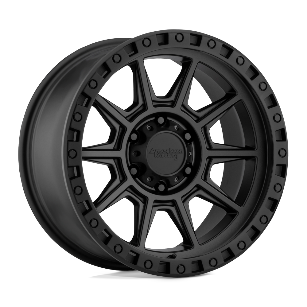 18x9 American Racing Wheels AR202 6x139.7 0 offset 106.1 hub BLACK - AR20289068700