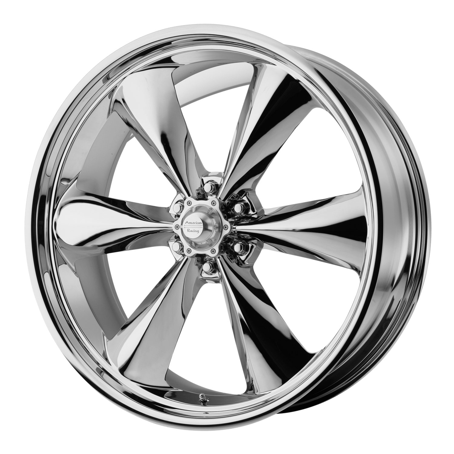 20x8.5 American Racing Wheels AR604 TORQ THRUST ST 6x139.7 30 offset 78.1 hub CHROME - AR60428538A