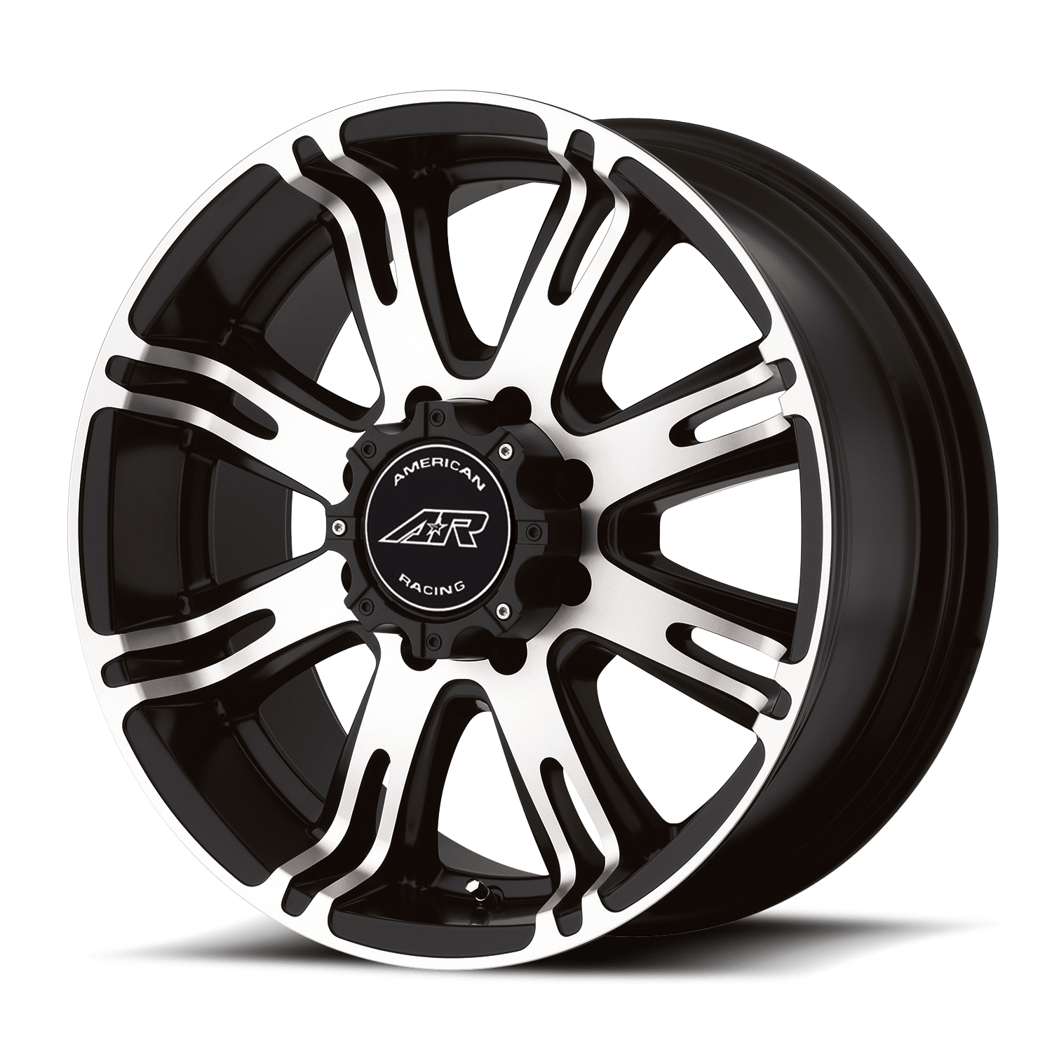 18x9 American Racing Wheels AR708 8x170 0 offset 125.1 hub CHROME - AR70889087800