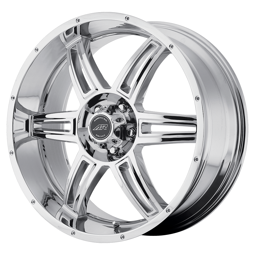 16x8 American Racing Wheels AR890 5x127 30 offset 78.1 hub CHROME - AR89068050230