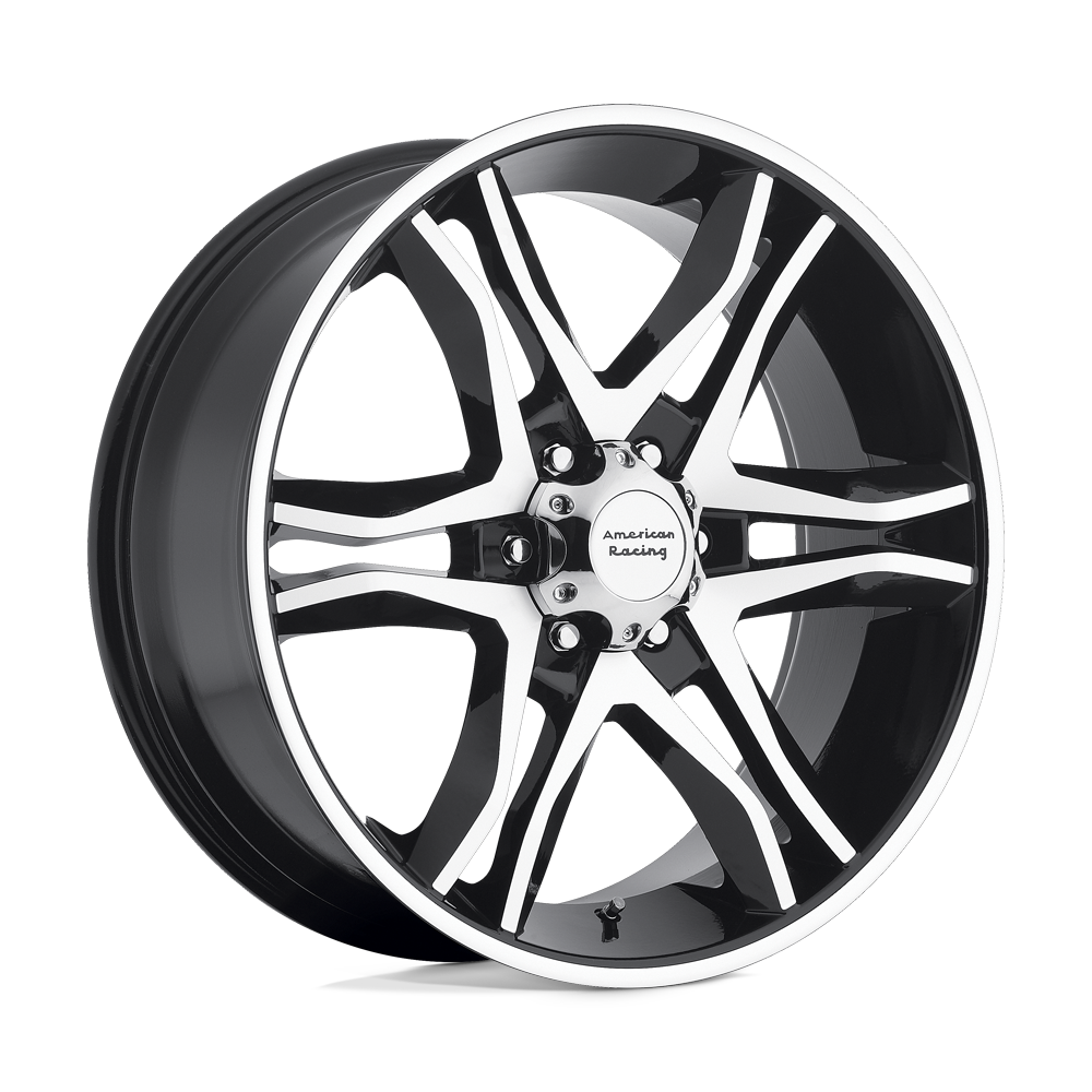 17x8 American Racing Wheels AR893 MAINLINE 5x127 0 offset 78.1 hub BLACK - AR89378050300