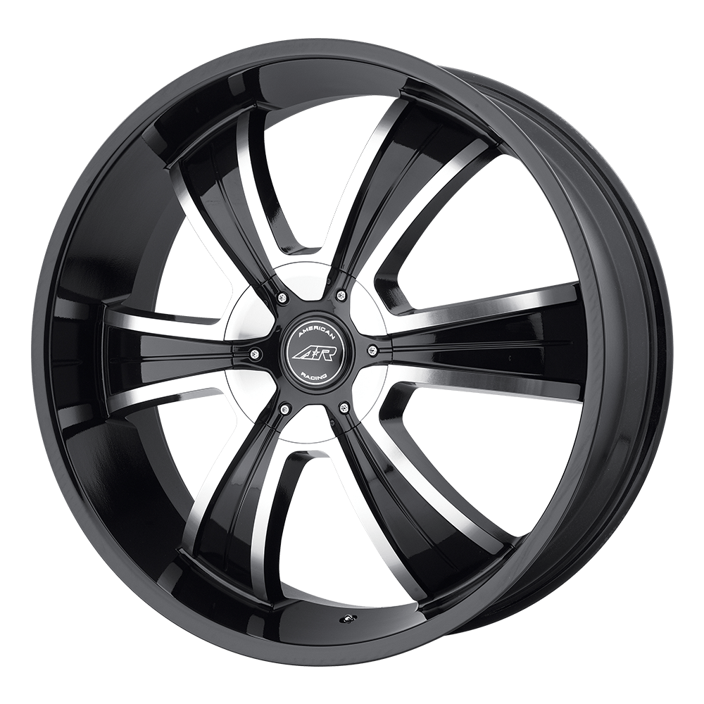 18x8 American Racing Wheels AR894 5x120 35 offset 72.56 hub BLACK - AR89488049335