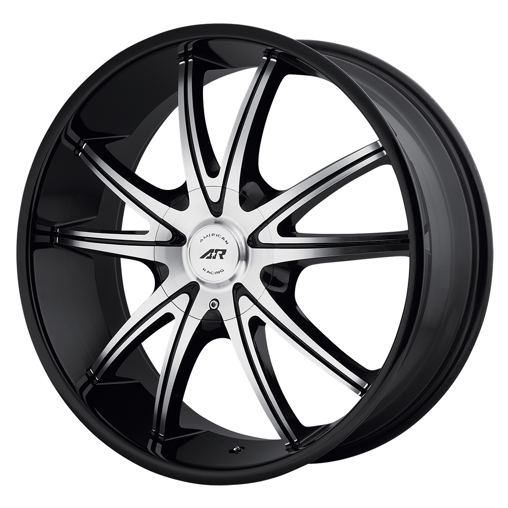 18x8 American Racing Wheels AR897 6x135/6x139.7 38 offset 100.3 hub BLACK - AR89788066338