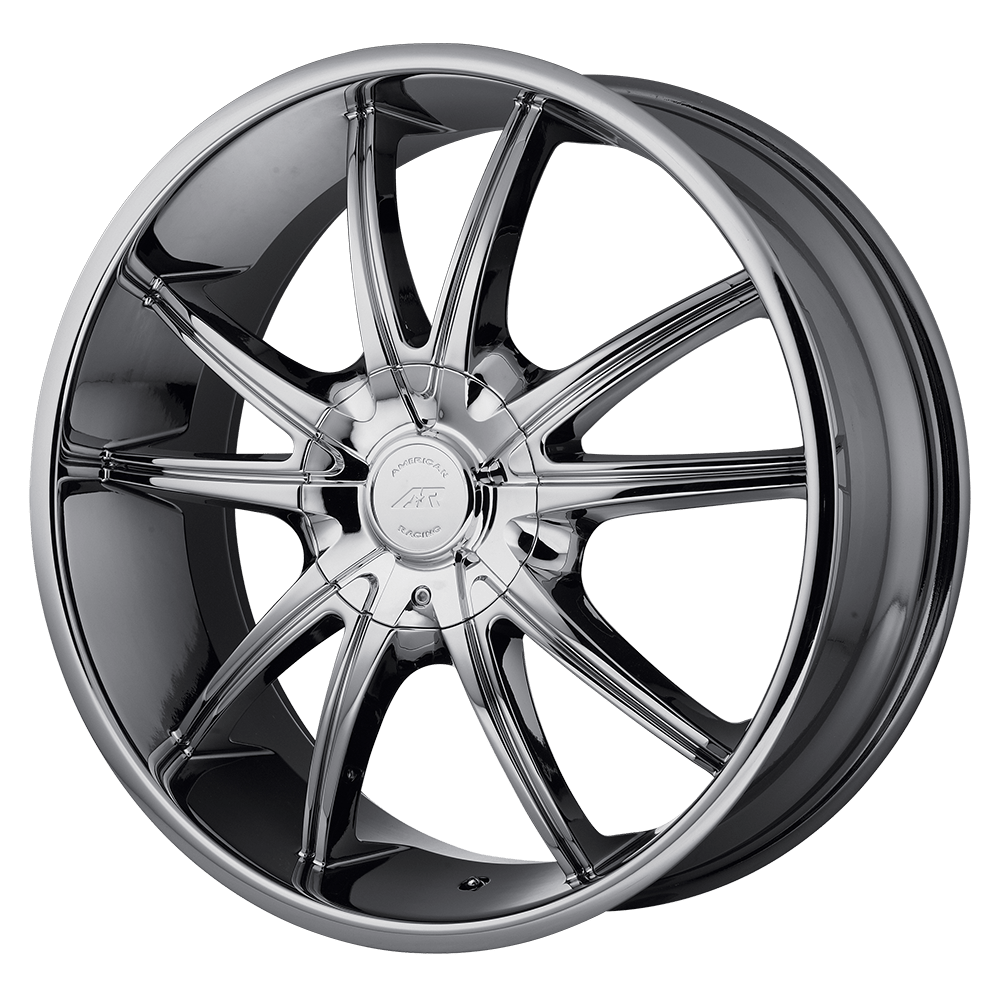 18x8 American Racing Wheels AR897 5x114.3/5x120 38 offset 74.1 hub CHROME - AR89788017838