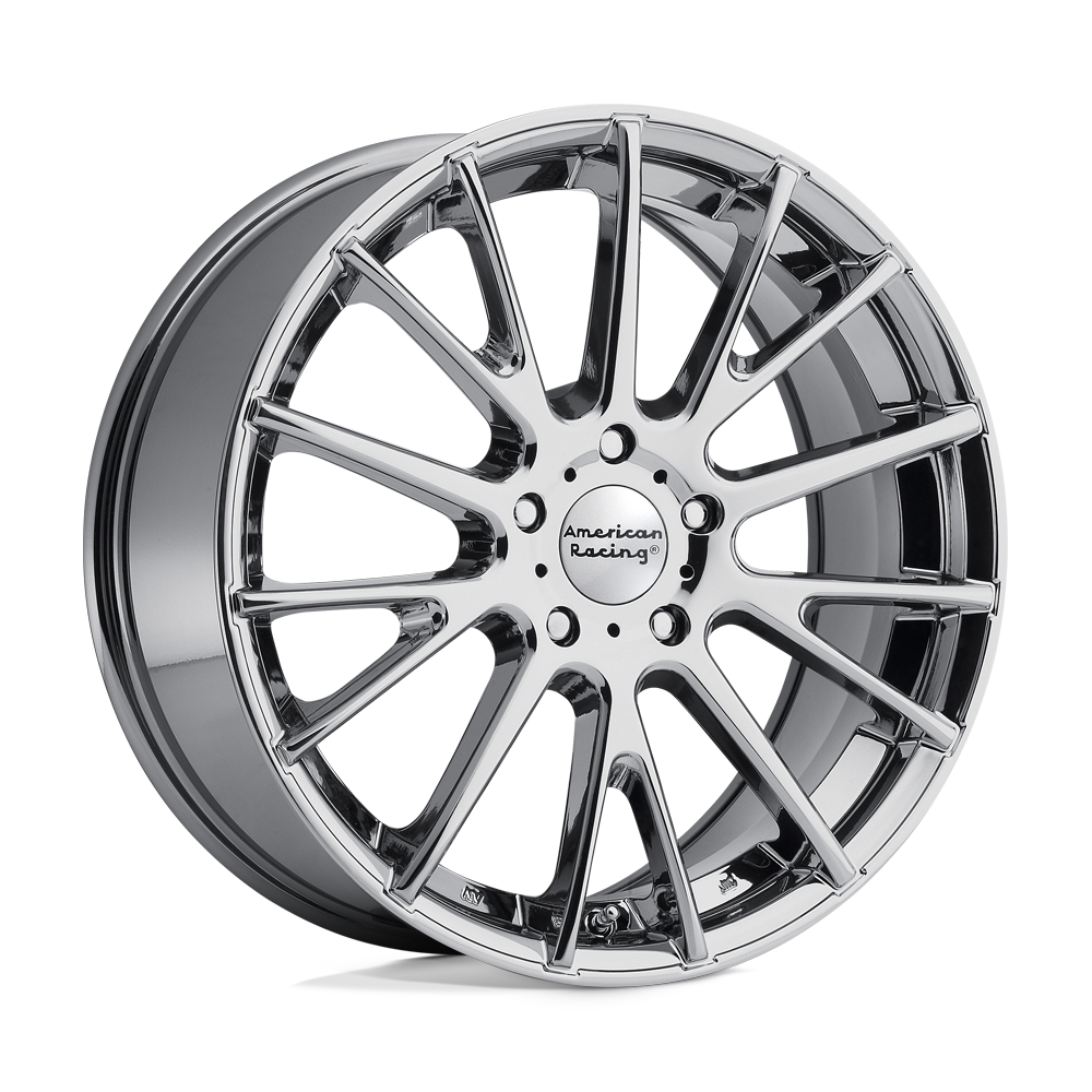 17x7 American Racing Wheels AR904 5x114.3 40 offset 72.56 hub CHROME - AR90477012840