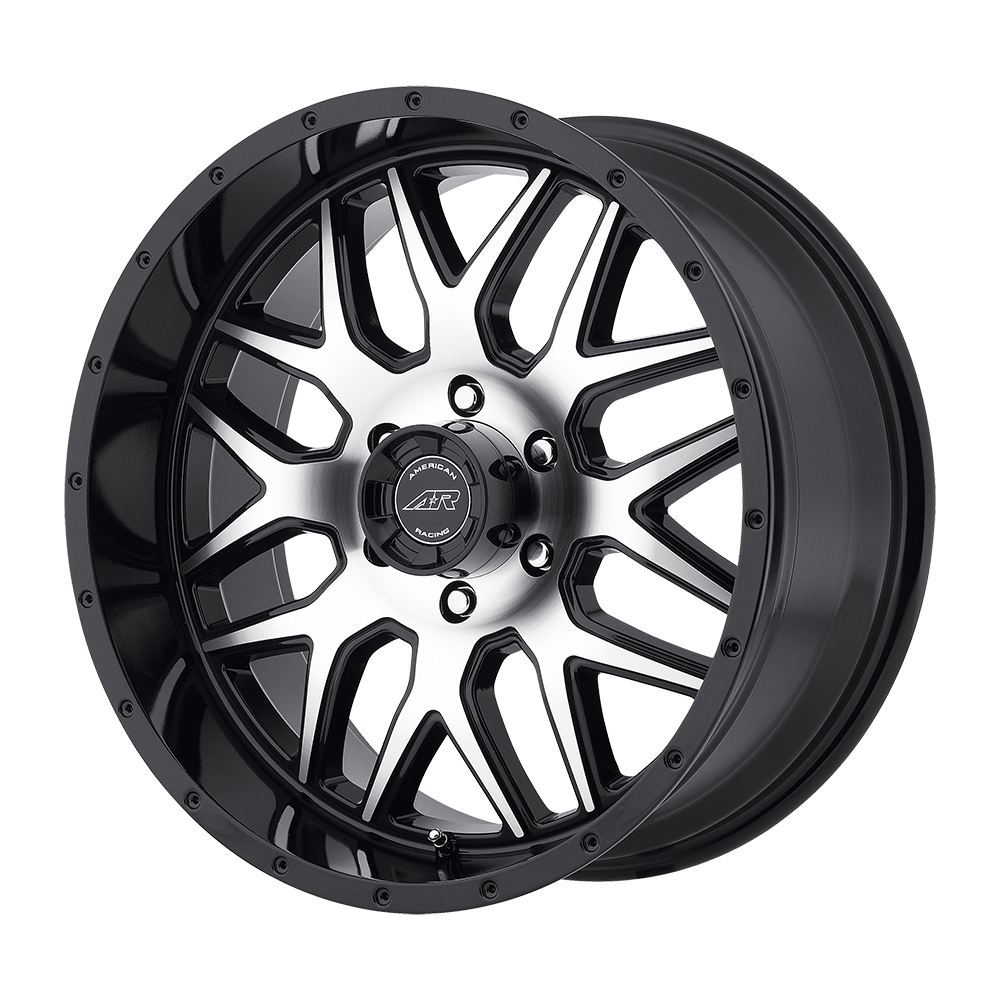 18x9 American Racing Wheels AR910 5x114.3 0 offset 83.06 hub MACHINED - AR91089012300T