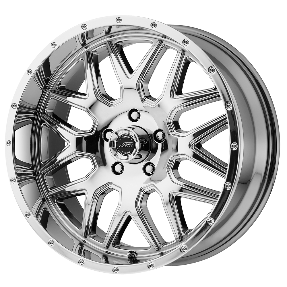 17x8.5 American Racing Wheels AR910 5x114.3 0 offset 83.06 hub CHROME - AR91078512800