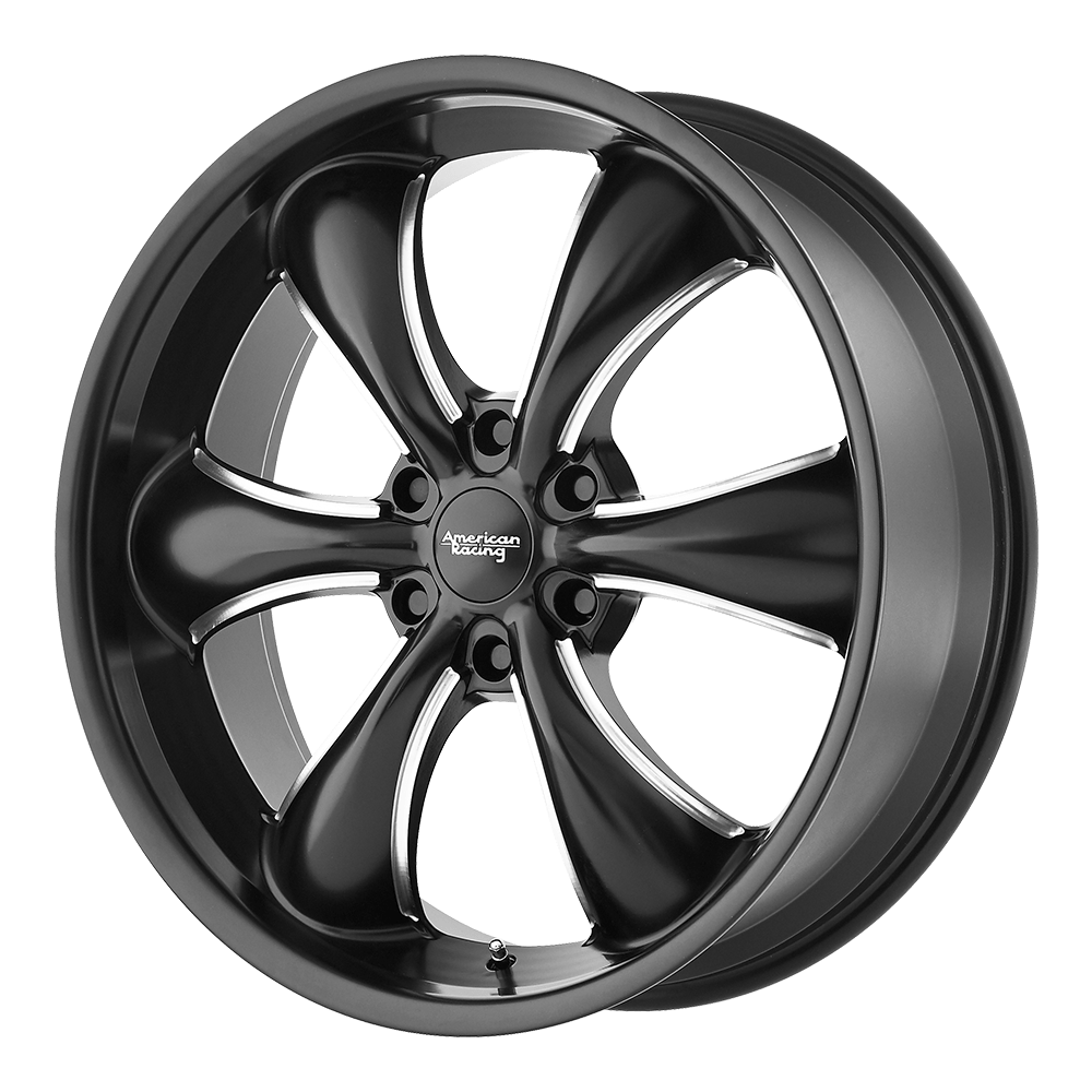 20x8.5 American Racing Wheels AR914 TT60 TRUCK 6x120 15 offset 66.9 hub BLACK - AR91428577915