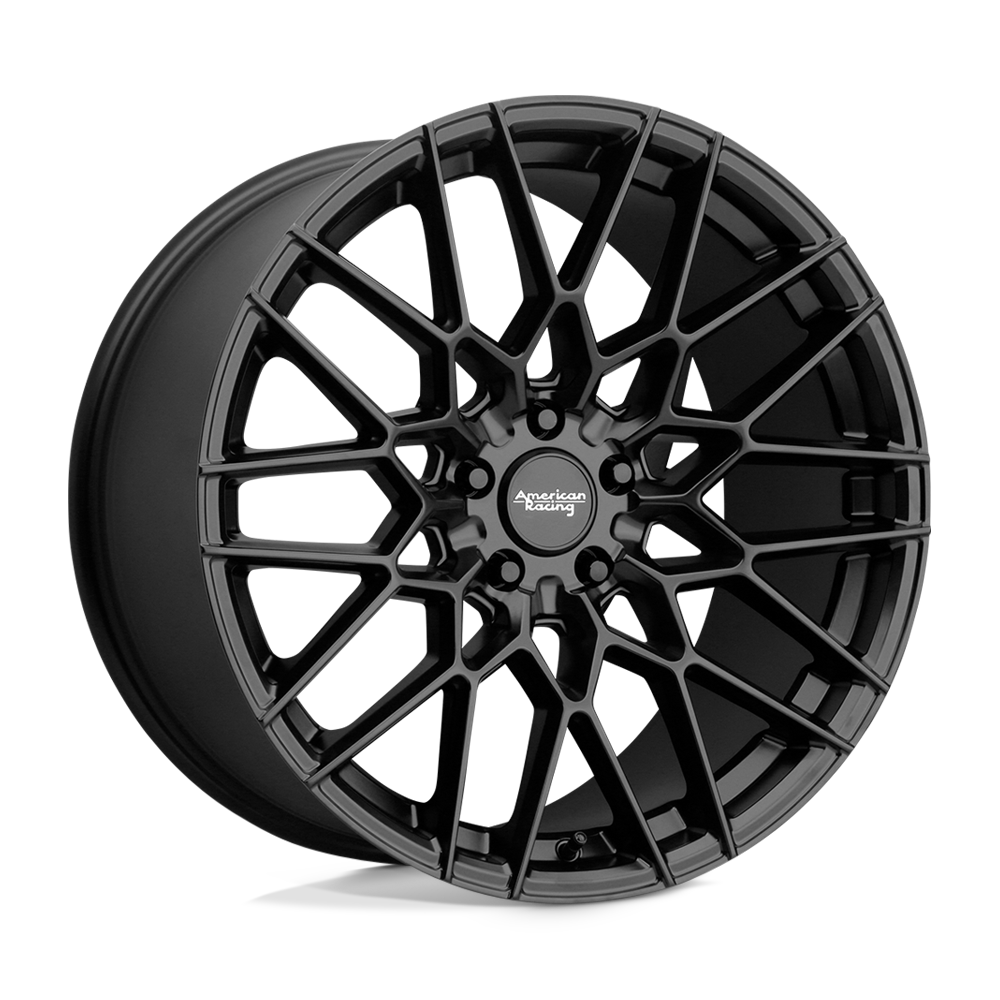 20x10.5 American Racing Wheels AR927 BARRAGE 5x120 40 offset 74.1 hub BLACK - AR92720552740