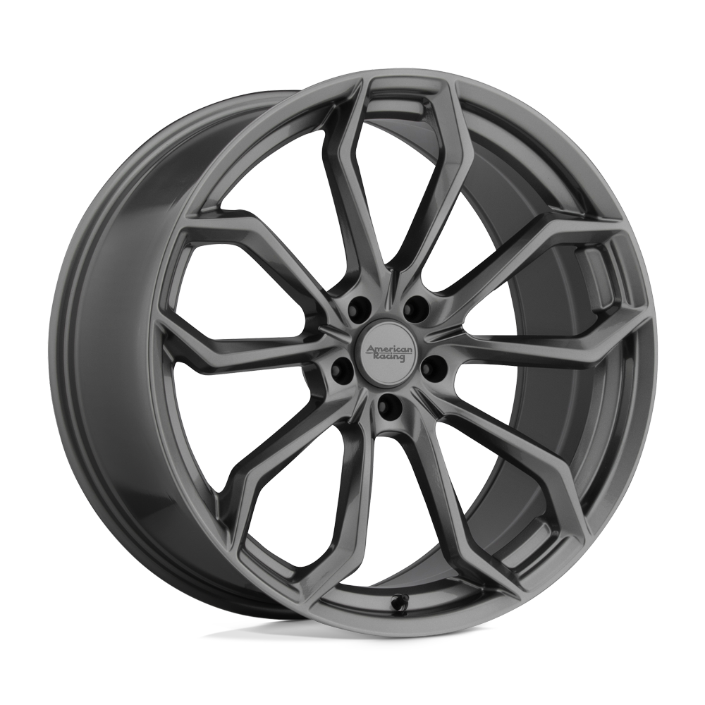 22x9 American Racing Wheels AR932 SPLITTER 5x120 20 offset 74.1 hub GRAY - AR93222952920