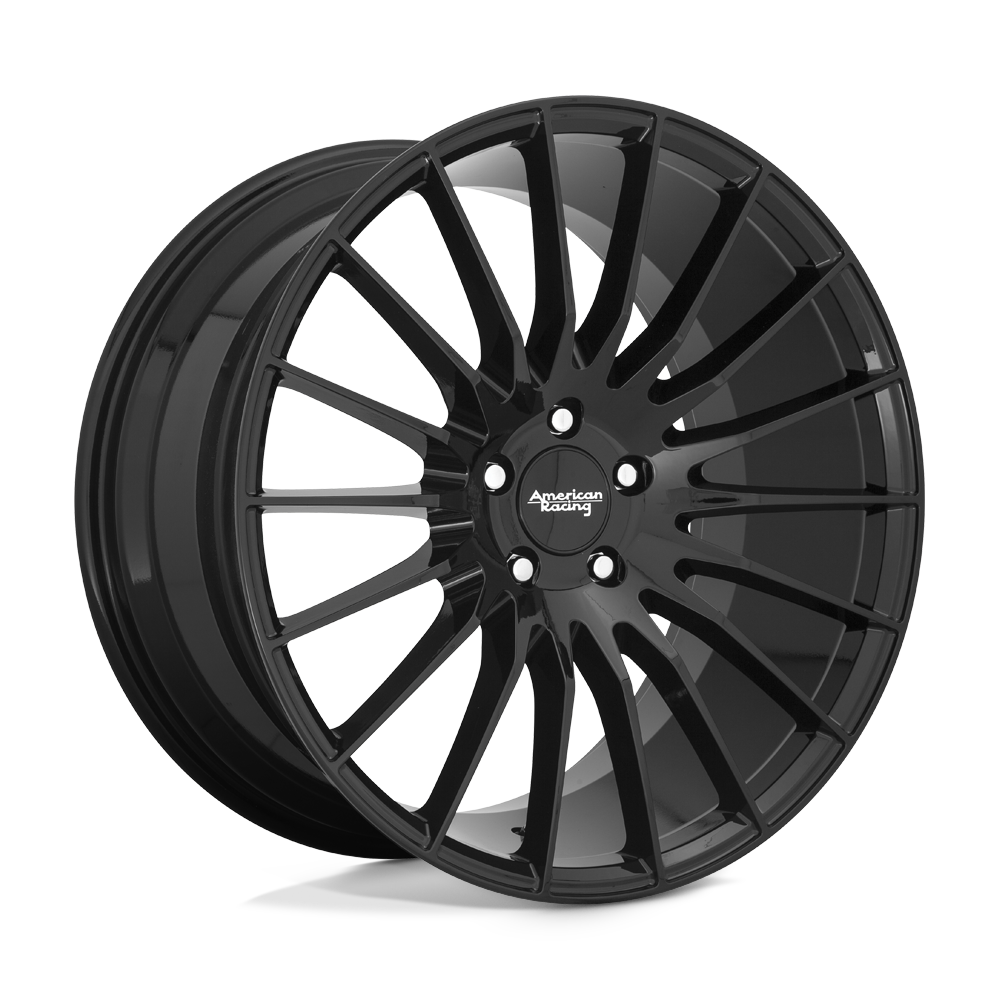18x8 American Racing Wheels AR934 FASTLANE 5x114.3 38 offset 72.56 hub BLACK - AR93488012338