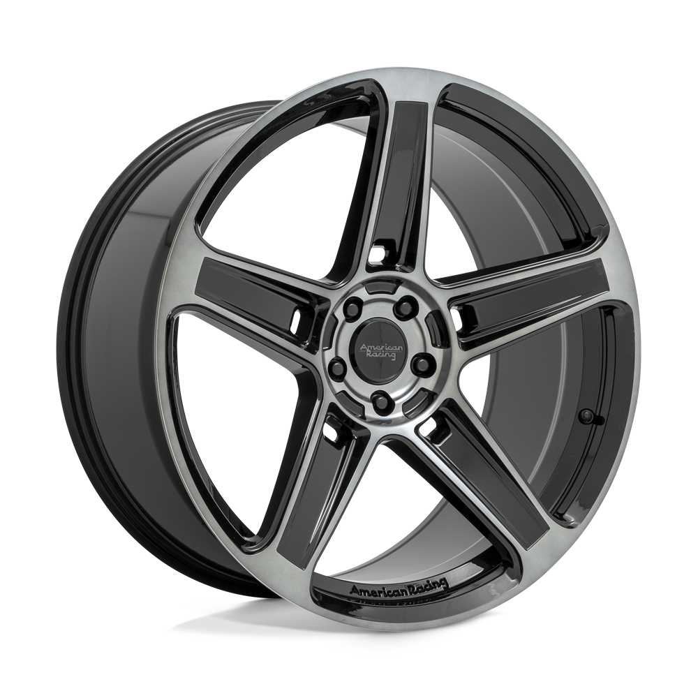 22x10.5 American Racing Wheels AR936 5x115 25 offset 72.56 hub BLACK - AR93622515325