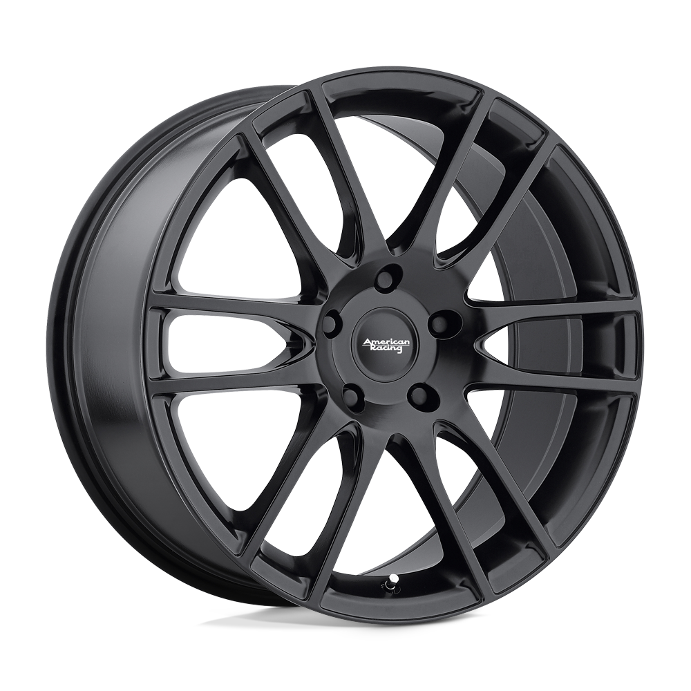 20x9.5 American Racing Wheels AR937 PIVOT 5x127 48 offset 72.56 hub BLACK - AR93729550748