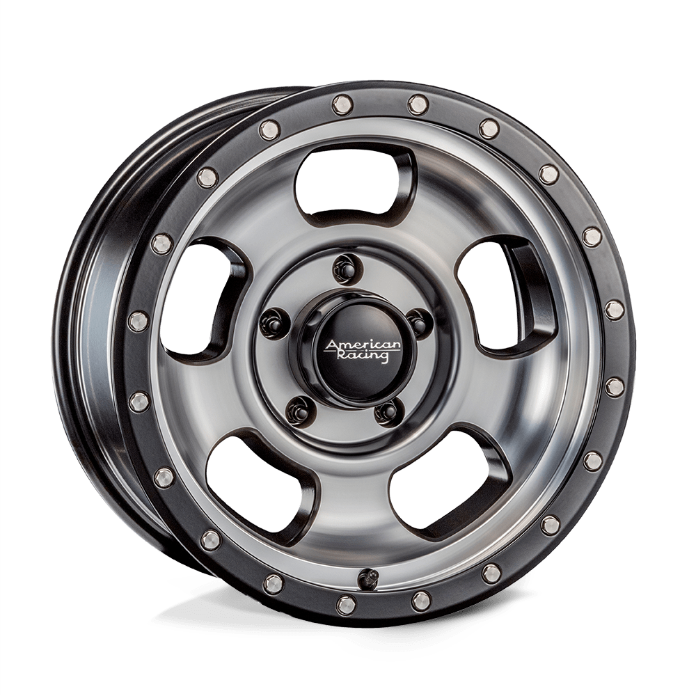 17x9 American Racing Wheels AR969 ANSEN OFFROAD 5x139.7 -12 offset 108 hub MACHINED - AR96979055512N