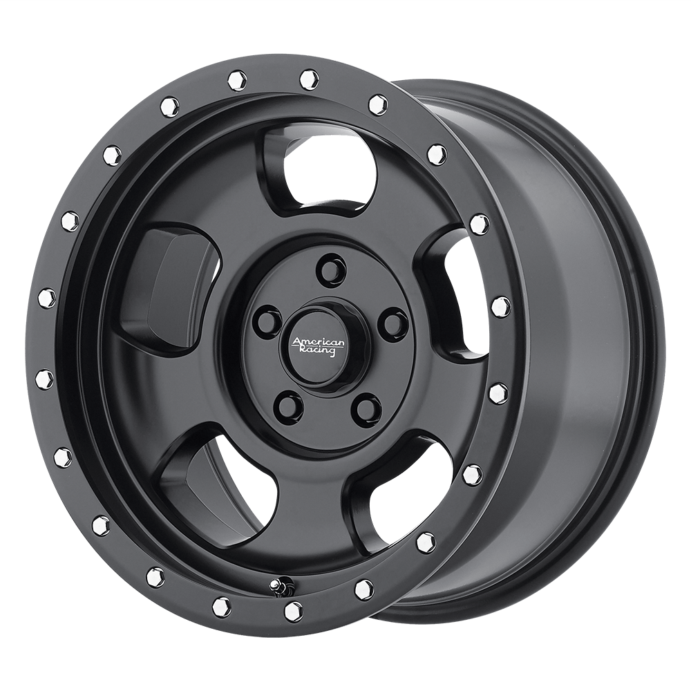 18x9 American Racing Wheels AR969 ANSEN OFFROAD 5x127 0 offset 71.5 hub BLACK - AR96989050700