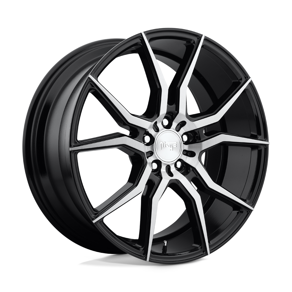 19x9.5 Niche Wheels M166 ASCARI 5x120 35 offset 72.56 hub BLACK - M166199521+35