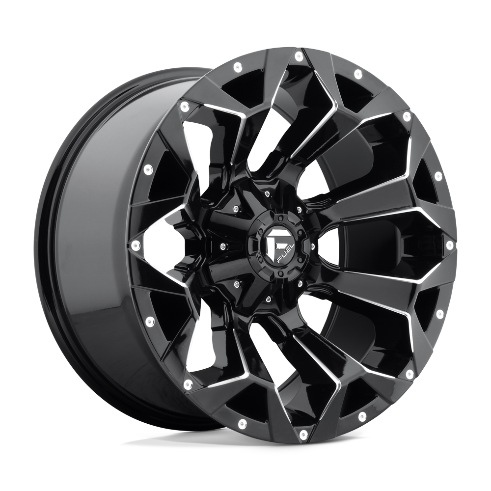 18x9 Fuel Offroad Wheels D576 ASSAULT 5x114.3/5x127 -12 offset 78.1 hub BLACK - D57618902645US