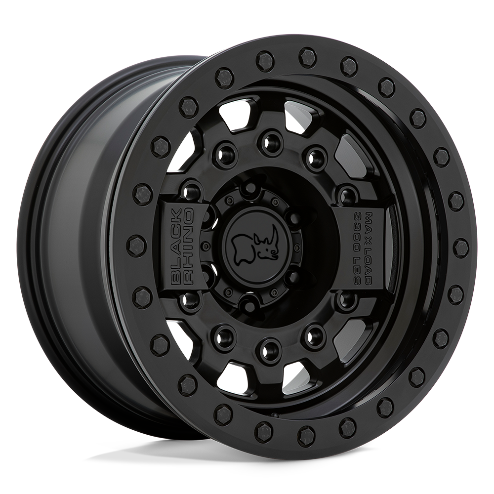 17x8.5 Black Rhino Hard Alloys AVENGER BEADLOCK 5x127 -32 offset 71.5 hub BLACK - 1785AVG-25127M71