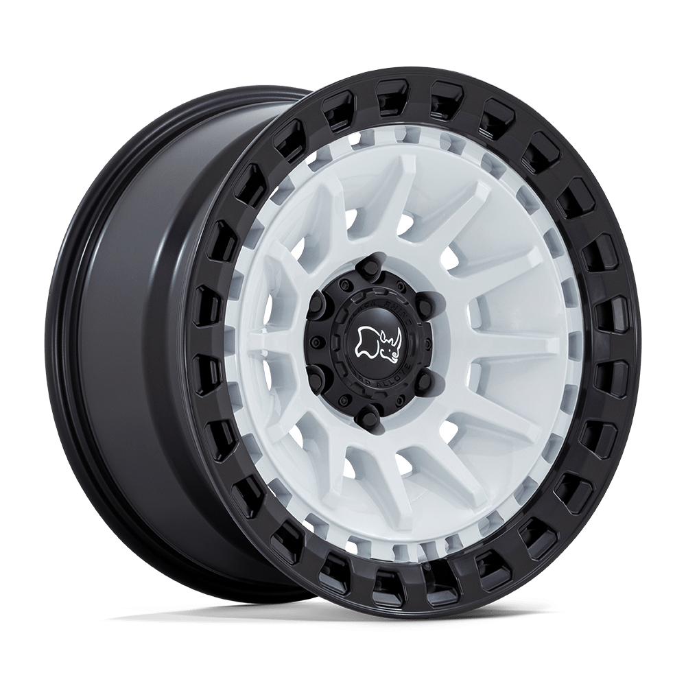 18x9 Black Rhino Hard Alloys BARRAGE 5x127 0 offset 71.5 hub WHITE - BR009WM18905000