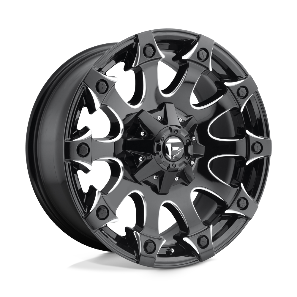18x9 Fuel Offroad Wheels D578 BATTLE AXE 6x114.3/6x139.7 -12 offset 78 hub BLACK - D57818902745