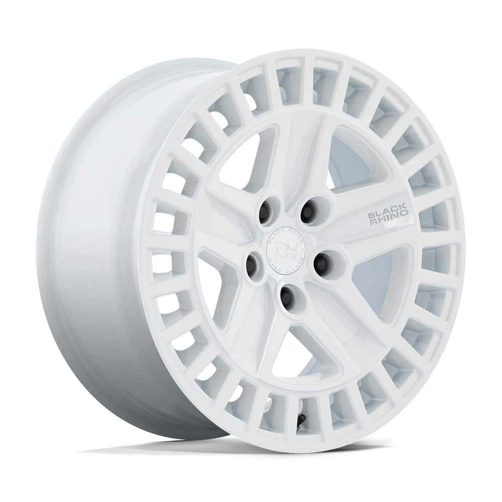 18x8.5 Black Rhino Hard Alloys ALSTON 5x114.3 25 offset 72.56 hub WHITE - BR005WX18851225