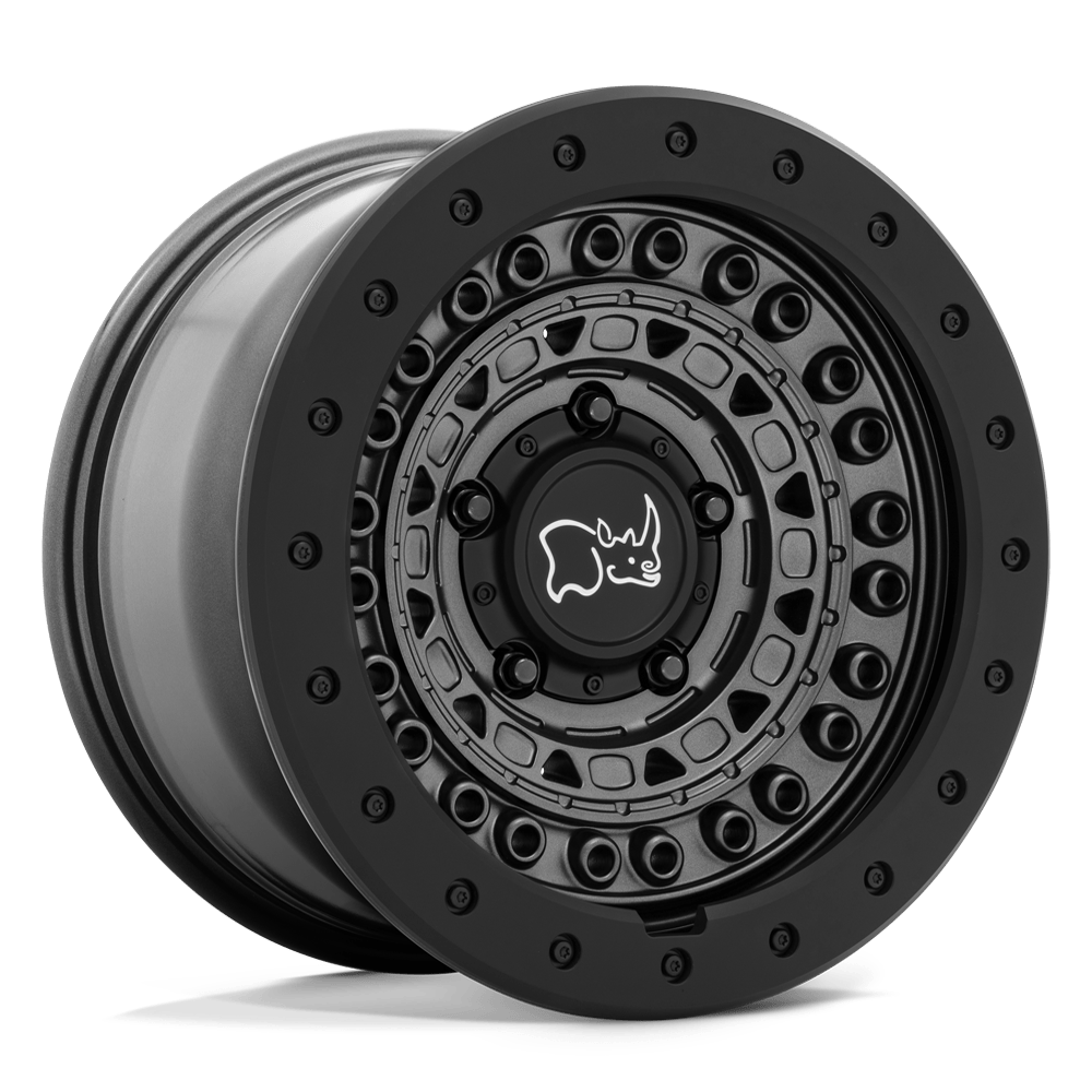 17x8.5 Black Rhino Hard Alloys BARRICADE 5x127 -34 offset 71.5 hub BLACK - 1785BCD-45127G71