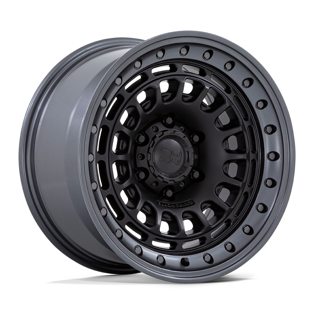 17x9 Black Rhino Hard Alloys BR014 SAHARA 6x135 -12 offset 87.1 hub BLACK - BR014MA17906312N