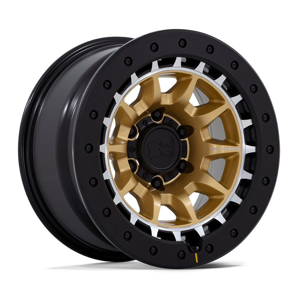 17x8.5 Black Rhino Hard Alloys BR016 TUSK 6x114.3 0 offset 66.06 hub GOLD - BR016GD17856400