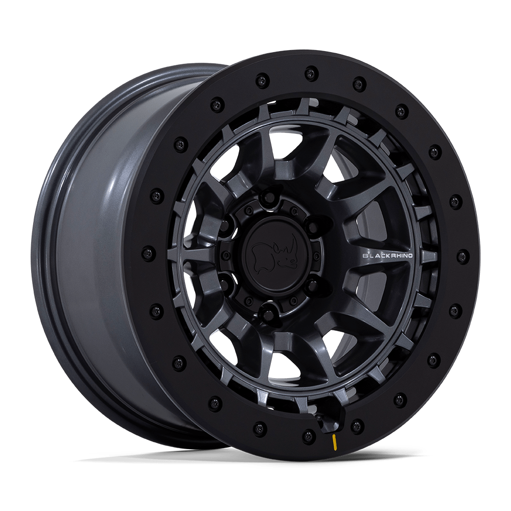 17x8.5 Black Rhino Hard Alloys BR016 TUSK 5x127 0 offset 71.5 hub GUN METAL - BR016AX17855000
