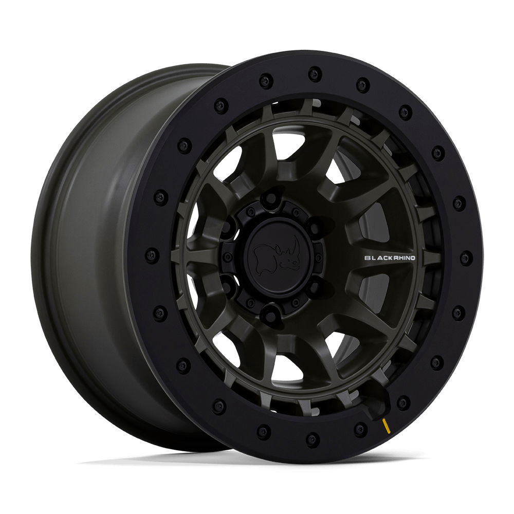 17x8.5 Black Rhino Hard Alloys BR016 TUSK 5x139.7 0 offset 78.1 hub GREEN - BR016EX17858500