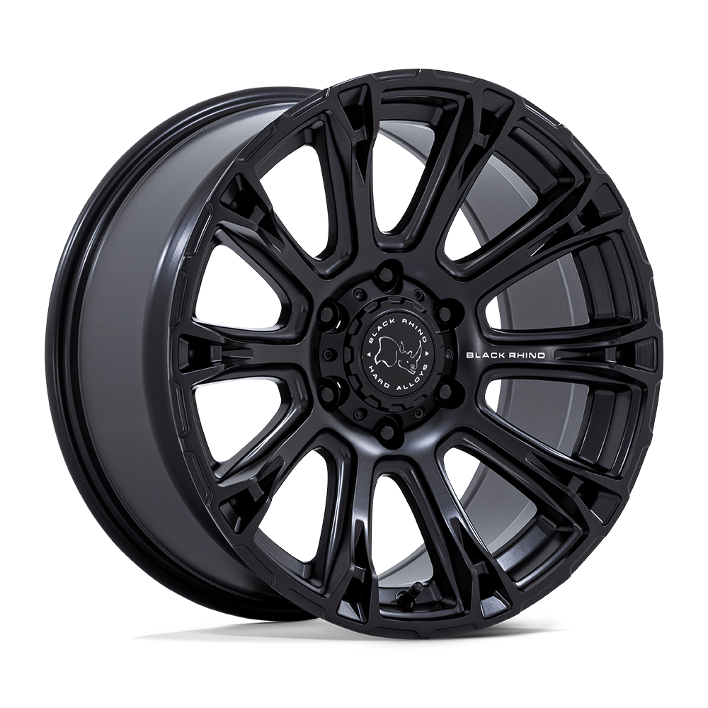 18x9 Black Rhino Hard Alloys BR020 DIAMONDBACK 5x127 12 offset 71.5 hub BLACK - BR020MX18905012
