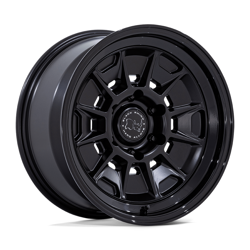 17x9 Black Rhino Hard Alloys BR021 MONDO 6x139.7 -38 offset 106.1 hub BLACK - BR021MB17906838N