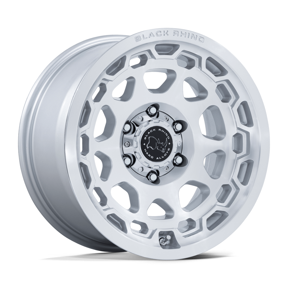 17x8.5 Black Rhino Hard Alloys BR026 CONGO 5x130 35 offset 71.6 hub SILVER - BR026SD17855Q35