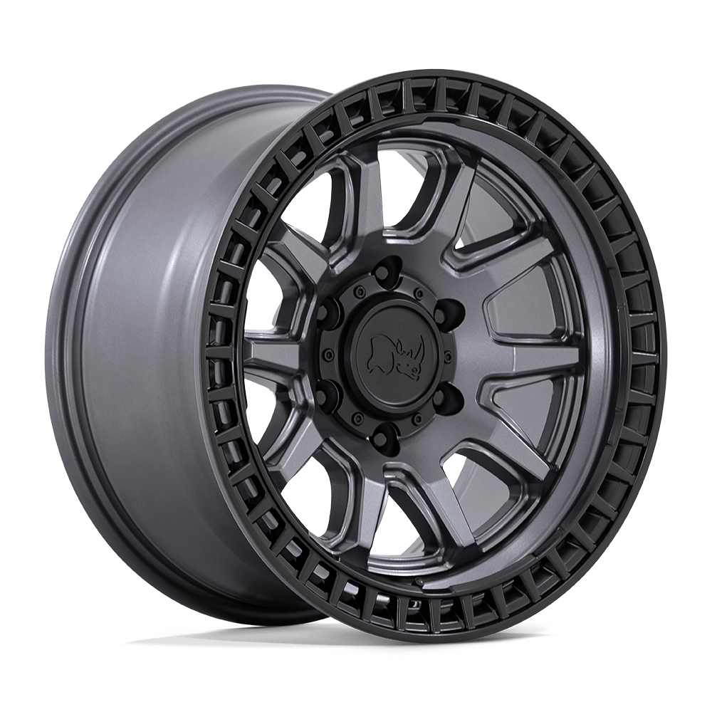 17x8.5 Black Rhino Hard Alloys CALICO 6x139.7 -10 offset 106.1 hub GRAY - BR001AB17856810N