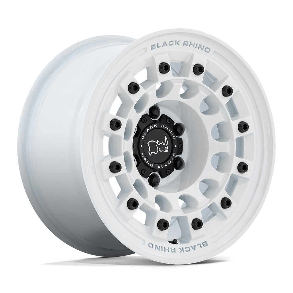 17x9 Black Rhino Hard Alloys FUJI 5x127 -12 offset 71.5 hub WHITE - BR004WX17905012N