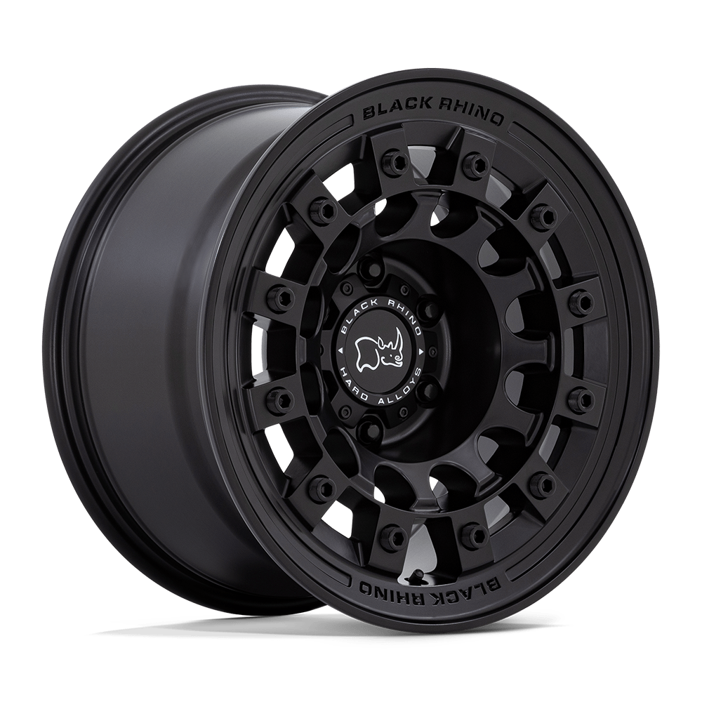 17x8 Black Rhino Hard Alloys FUJI 5x114.3 38 offset 72.56 hub BLACK - BR004MX17801238