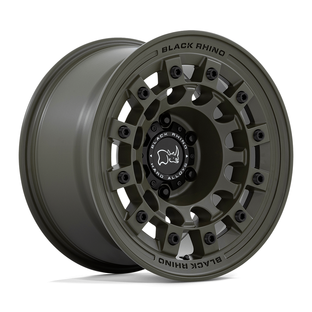 17x9 Black Rhino Hard Alloys FUJI 5x127 -12 offset 71.5 hub GREEN - BR004EX17905012N