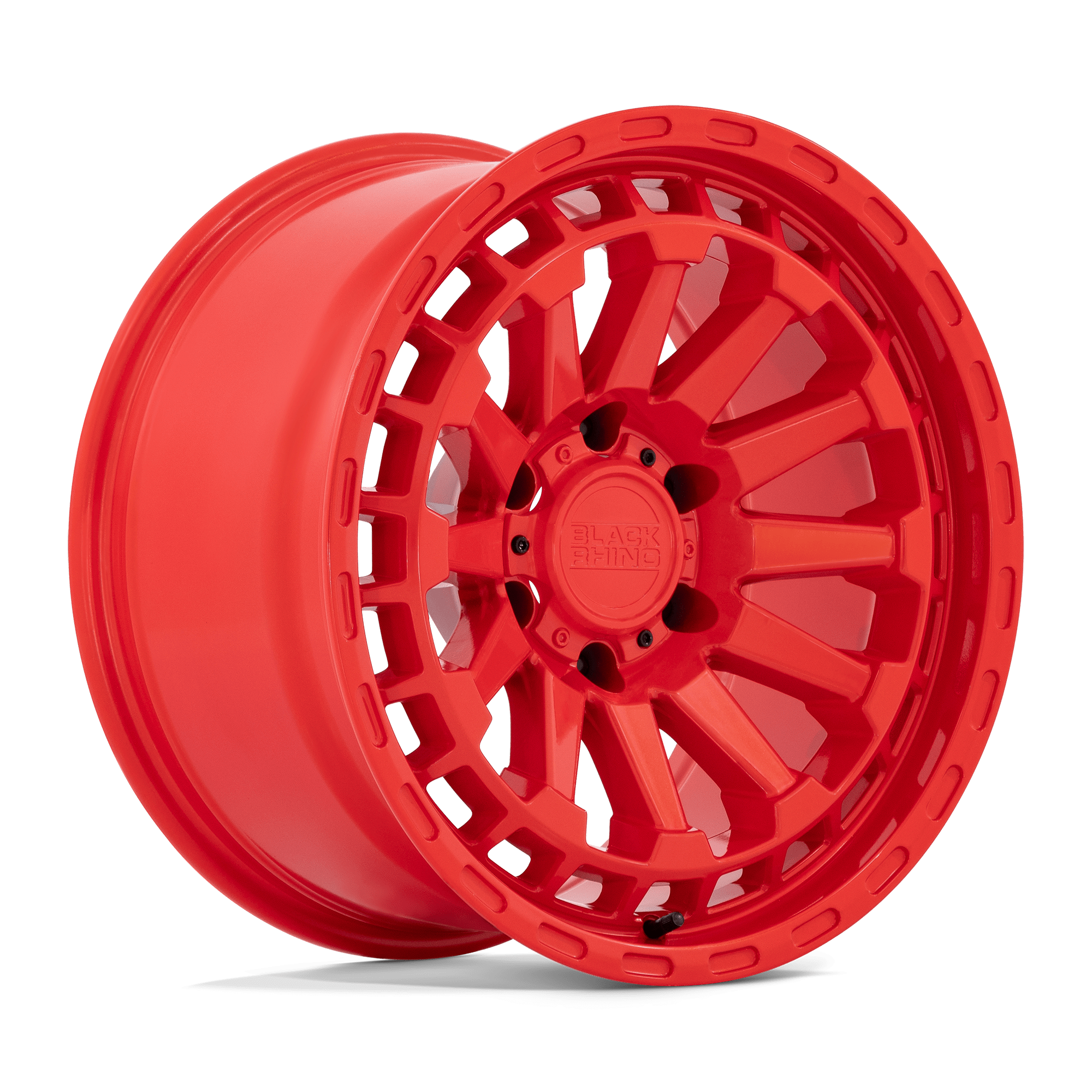17x8.5 Black Rhino Hard Alloys RAID 5x127 -18 offset 71.5 hub RED - 1785RAD-85127R71